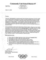 Coronavirus: Letter from the Superintendent
