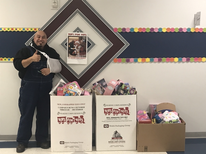 Toys for Tots donation